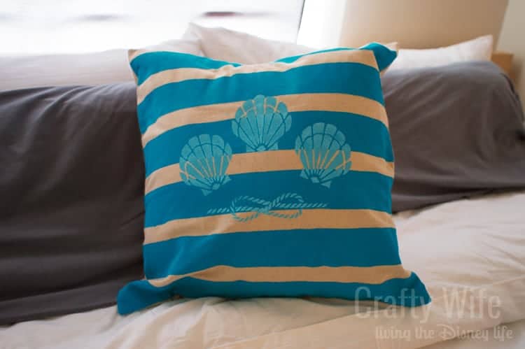 Stenciled Pillow Cases