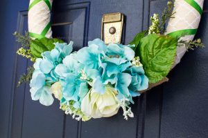 Brighten up your front door with a simple Spring Garden Wreath to celebrate the warmer weather that this season brings!