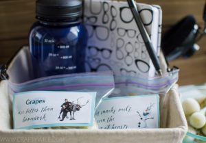 Make a study break care package for your school goers to get them motivated to do their homework featuring FROZEN grapes as a fun and healthy snack! #ad