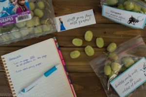 Make a study break care package for your school goers to get them motivated to do their homework featuring FROZEN grapes as a fun and healthy snack! #ad