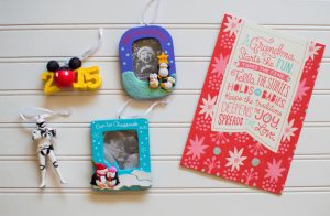 Every year my parents would give us Hallmark Ornaments on Christmas Eve. This year I'm turning it around and giving my parents a Hallmark Ornament from their Grandchild, and made a cute plaque display with my Silhouette Portrait for them to show off their gift! #SendHallmark [ad]