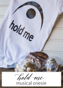 This simple musical onesie is the perfect way to celebrate your love of music and to share it with your little ones! [ad]