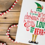 Spread some Christmas cheer with this adorable canvas quote art from the movie Elf! Give it as a gift or hang it in your home as a reminder to sing loud and proud this holiday season!