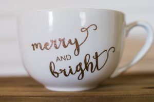 Make a sweet & simple hostess gift to bring with you to a holiday party that will be used and loved for years to come! This DIY mug is so easy and pairs perfectly with your favorite hot cup of joe.