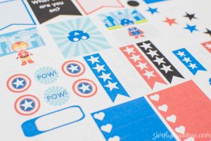 Print and cut your own Captain America planner stickers & deck out your Erin Condren Life Planner just in time for the new movie, Captain America Civil War!