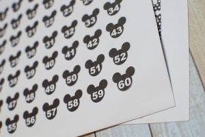 Use the print and cut method with your Silhouette machine to make Disney World Planner Stickers for your Erin Condren Vertical Planner.