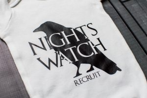 Celebrate your love of the Night's Watch with this Game of Thrones onesie! A perfectly simple silhouette project to make just in time for season six!