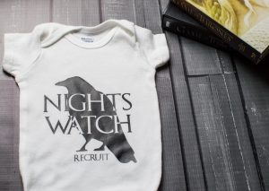Celebrate your love of the Night's Watch with this Game of Thrones onesie! A perfectly simple silhouette project to make just in time for season six!