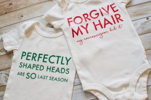 Keep the mood light and let others know that you love looking on the bright side of things with these humorous brain surgery onesies.