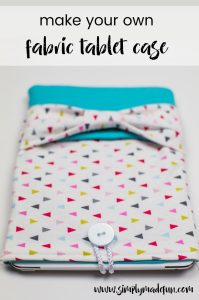 Travel with your electronics in style and learn how to make your very own fabric tablet case with this easy-to-follow tutorial!