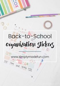 Start the school year off right with these cute and functional back-to-school organization stickers! FREE Silhouette files to download! #CreateWithHP [ad]