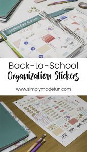 Start the school year off right with these cute and functional back-to-school organization stickers! FREE Silhouette files to download! #CreateWithHP [ad]