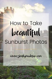 Learn how to take beautiful sunburst photos with a few simple steps! Find out what photography equipment I use and the camera settings over on the blog!
