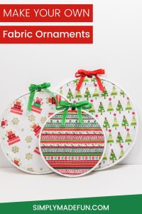 Christmas Crafts | Christmas Decor | Fabric Ornaments | DIY Christmas Ornaments