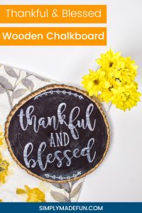 Holiday Crafts | Chalkboard Crafts | Thanksgiving Crafts | Thankful Chalkboard