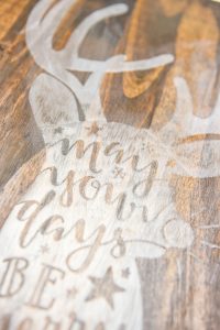 Hand Lettered Rudolph Craft | Christmas Ideas | Christmas Crafts | Christmas DIY | Vinyl Crafts