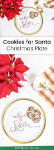 Vinyl Cookies for Santa Plate | Vinyl Crafts | Silhouette Cameo Crafts | Silhouette Cameo Vinyl Crafts | Christmas Crafts | Christmas Ideas
