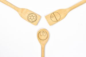 Wood Burned Crafts | Wood Burned Utensils | Star Wars Crafts | Star Wars Utensils