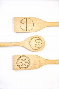 Wood Burned Crafts | Wood Burned Utensils | Star Wars Crafts | Star Wars Utensils