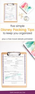 Disney Packing Tips | Disney Vacation | Orlando | Disney on a Budget | Disney Travel | Disney World | Vacation Planning | Disney Planning