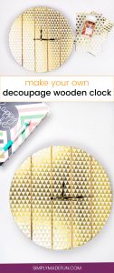 Decoupage Wooden Clock | Home Decor | Paper Crafts | Decoupage Crafts | Decoupage Ideas | Wooden Clock DIY | Home Decor Crafts