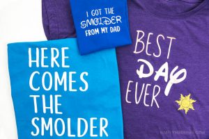 Custom Disney Shirts - These funny shirts are perfect for any beginner Silhouette or Cricut user to DIY in 30 minutes! Sparkly vinyl, snarky sayings, and Princess approved, they'll be a huge hit on your Disney family vacation.