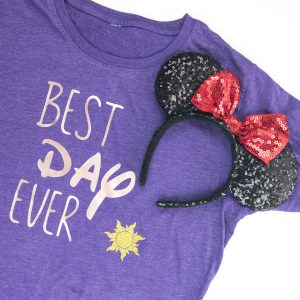 Custom Disney Shirts - These funny shirts are perfect for any beginner Silhouette or Cricut user to DIY in 30 minutes! Sparkly vinyl, snarky sayings, and Princess approved, they'll be a huge hit on your Disney family vacation.