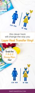Layer Heat Transfer Vinyl - I always have trouble lining up my heat transfer vinyl but I FINALLY figured out the secret! It's such a simple Silhouette hack that I can't believe no one told me about it before now.