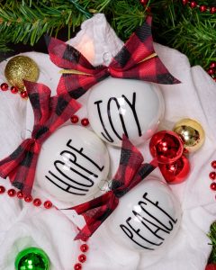 Rae Dunn Christmas Ornaments