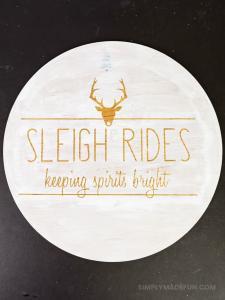 Rae Dunn Inspired Wooden Holiday Sign - After the Christmas decor comes down the whole house feels empty. Make some wall art that'll last all winter long with your Silhouette Machine and some stencil vinyl. This Rae Dunn holiday sign is the perfect rustic DIY for your home!