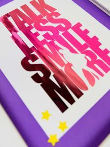 Hamilton Print with Deco Foil - If you are obsessed with the award winning Hamilton musical you will need this print for your office! I love how the foil color looks different depending on the light and how easy it was to make! All you need is a laser print of your design (I bought mine at Staples) and a MINC machine to make this gorgeous foiled print!