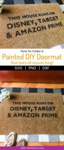 hand painted doormat tutorial