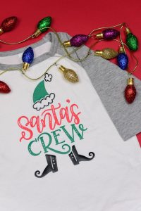 Hand Lettered Matching Family Christmas Shirts DIY