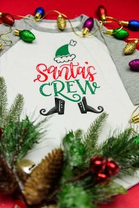 Hand Lettered Matching Family Christmas Shirts DIY