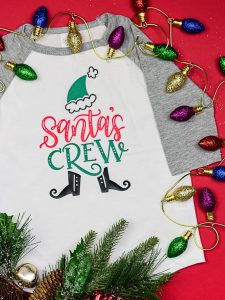 Hand Lettered Matching Family Christmas Shirts DIY