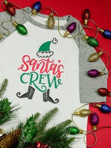 Hand Lettered Matching Family Christmas Shirts DIY
