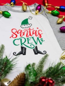 Hand Lettered Matching Family Christmas Shirts DIY