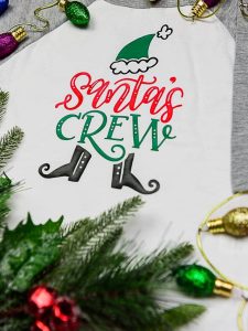 Hand Lettered Matching Family Christmas Shirts DIY