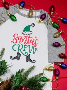Hand Lettered Matching Family Christmas Shirts DIY