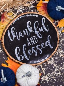 Reversible Holiday Sign, Thanksgiving Side