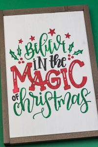 Reversible Hand Lettered Christmas Sign