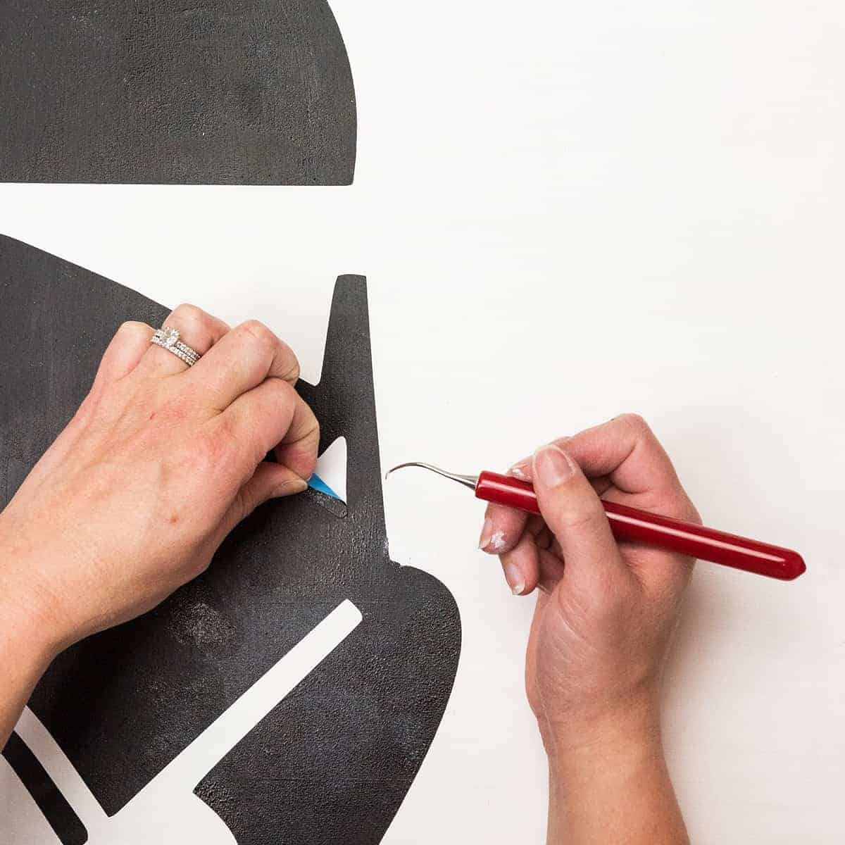 How to get clean lines with Stencil Vinyl