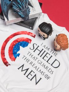 how to distress vinyl on a Game of Thrones shirt