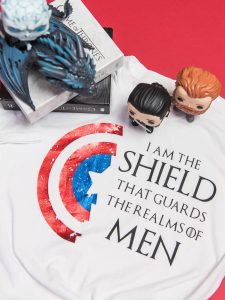 how to distress vinyl on a Game of Thrones shirt