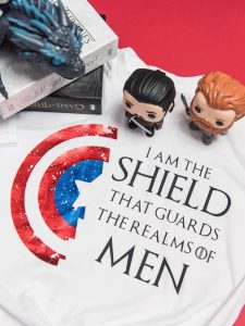 how to distress vinyl on a Game of Thrones shirt