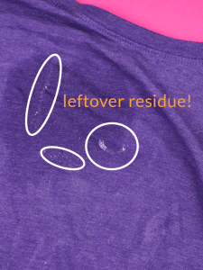 Remove heat transfer vinyl with Letting Removing Solvent