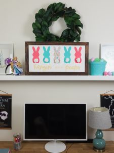 Hanging with my Peeps Easter Cut file made with the Expressions Vinyl March Mystery Box