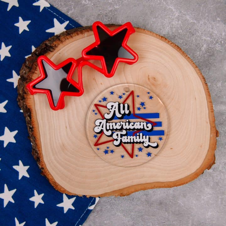 All American Family SVG Cut File - 4 ways!
