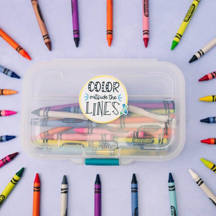 Color Outside the Lines Sticker Sheet