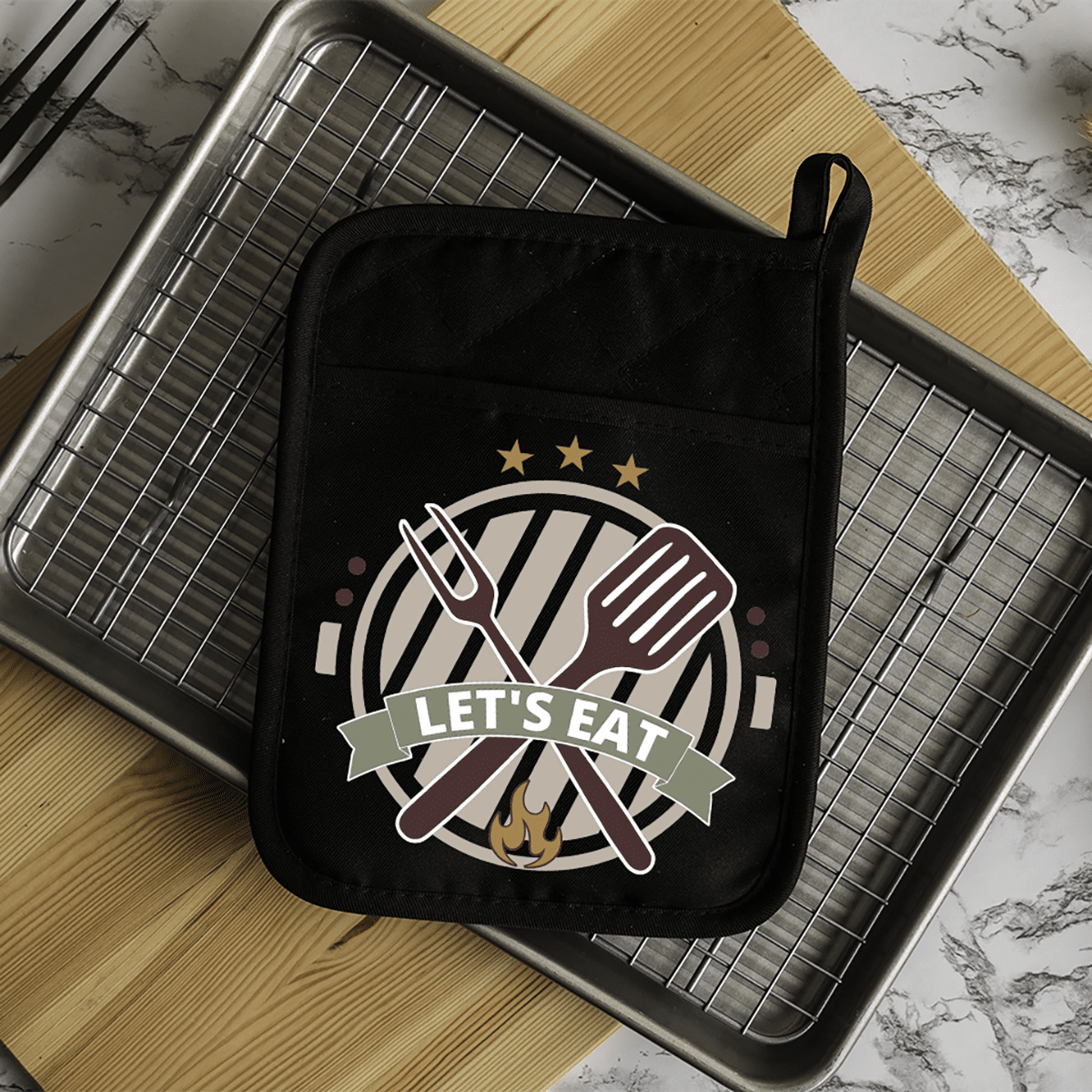 Let’s Eat Potholder